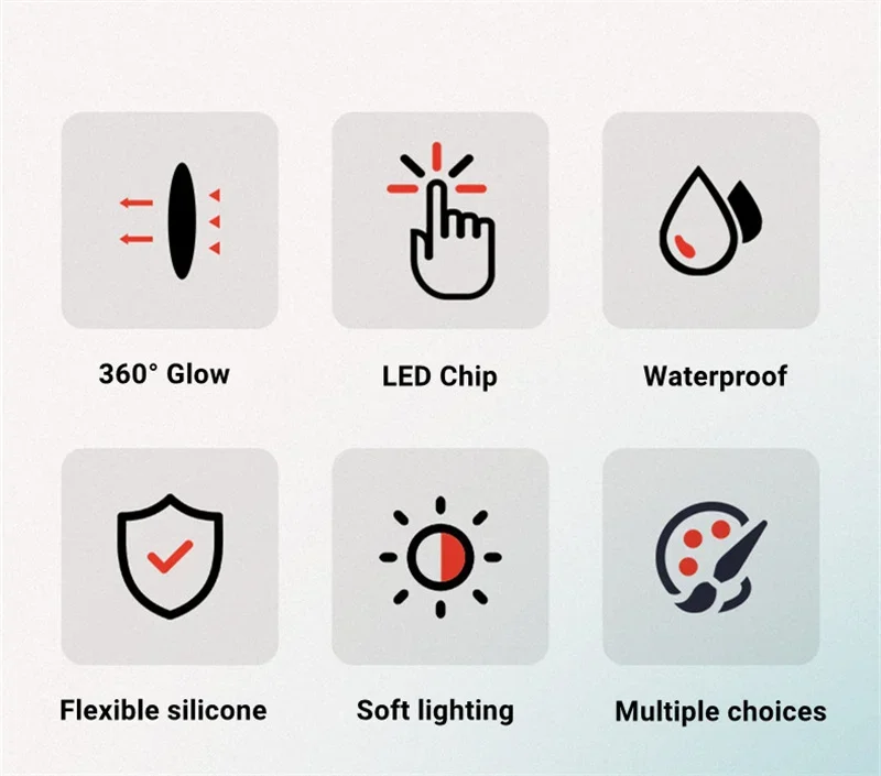 Description Picture 6 of item360° Luminous Round Silicone Neon Tube IP67 Waterproof Outdoor LED Light Strip Silica Gel Soft Led Strip Lamp WS2811 WS2812B
