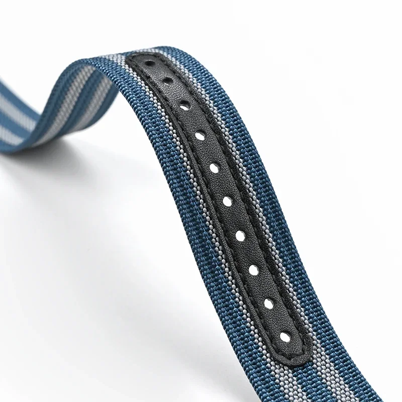 Premium Nylon Watch Strap with Waterproof Folding Buckle - 22mm Wristband Replacement