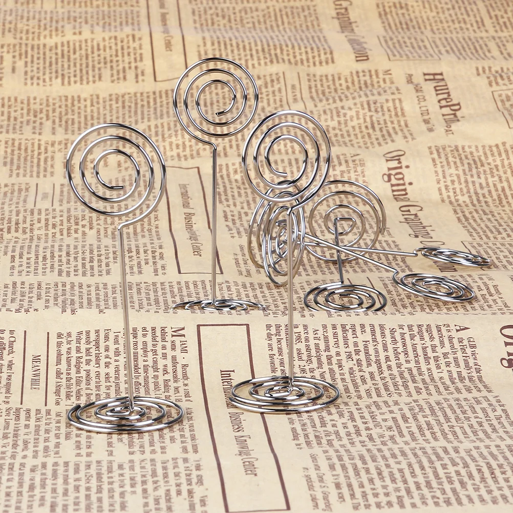 

Holder Table Numberpicture Clip Holders Stand Place Stands Memo Wedding Photo Note Wire Name Clips Tables Party Metal