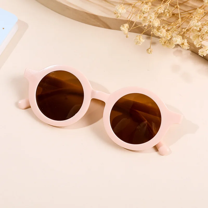 Kids Sunglasses Children Sunglasses New Lovely Kids Baby Sunglasses Children Sun Glasses Round Street Beat Baby Boy Girls Eyeglasses Cute Shades Outdoor Look