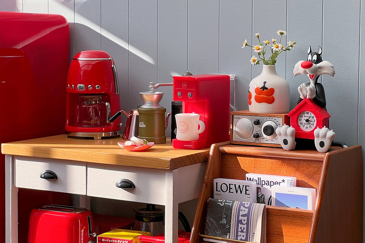1/6 doll house model furniture accessories mini model  Small household appliances Capsule coffee machine 5