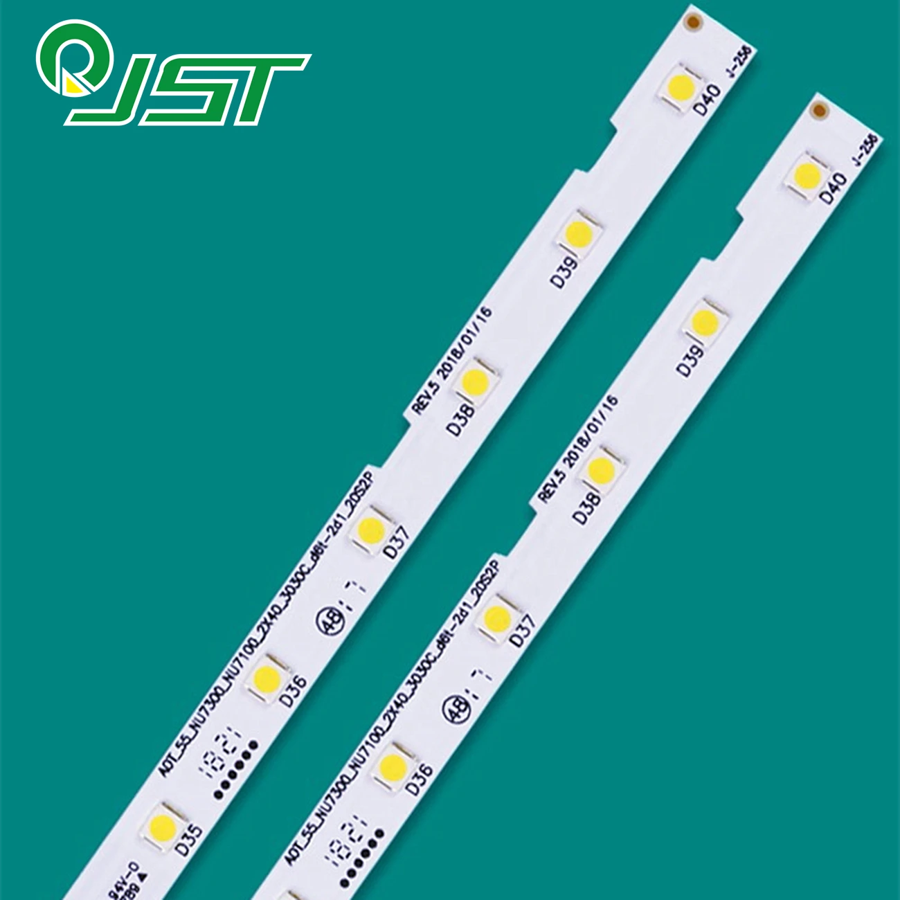 2pcs/Kit LED UE55NU7090 UE55NU7120 UE55NU7105 UN55RU7100 STS550AU9 JL.E550M2330 AOT_55_NU7300_NU7100_2X40_3030C_d6f-2d1_20S2P 3