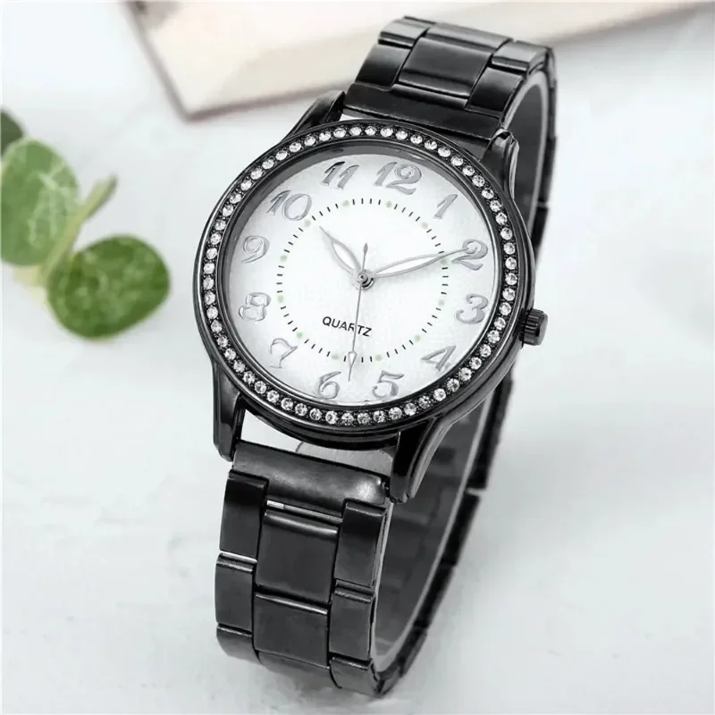 New Fashion Women Bracelet Quartz Watches Women Classic Business Simple Steel Band Watch Ladies Big Dial Quartz Clock Gifts