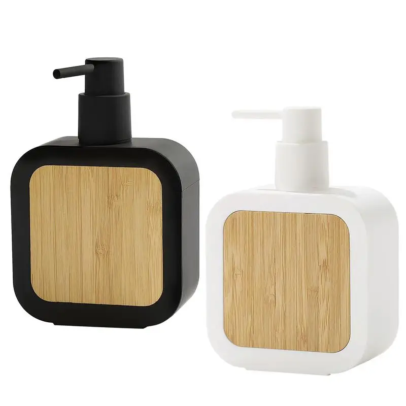 

Bamboo Refillable Liquid Pump Bottle Hand Sanitizer Shampoo Body Wash Lotion Dispenser Hand Pressure For Liquid Soap Bottle