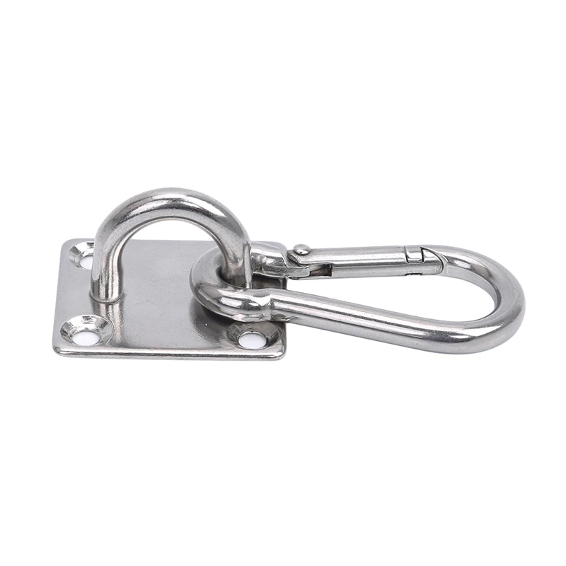 Description Picture 5 of item304 Stainless Steel Rotating Load-bearing Hook Hammock Fixed Plate Swing Sandbag Hanging Chair Fixed Buckle High Quality Durable