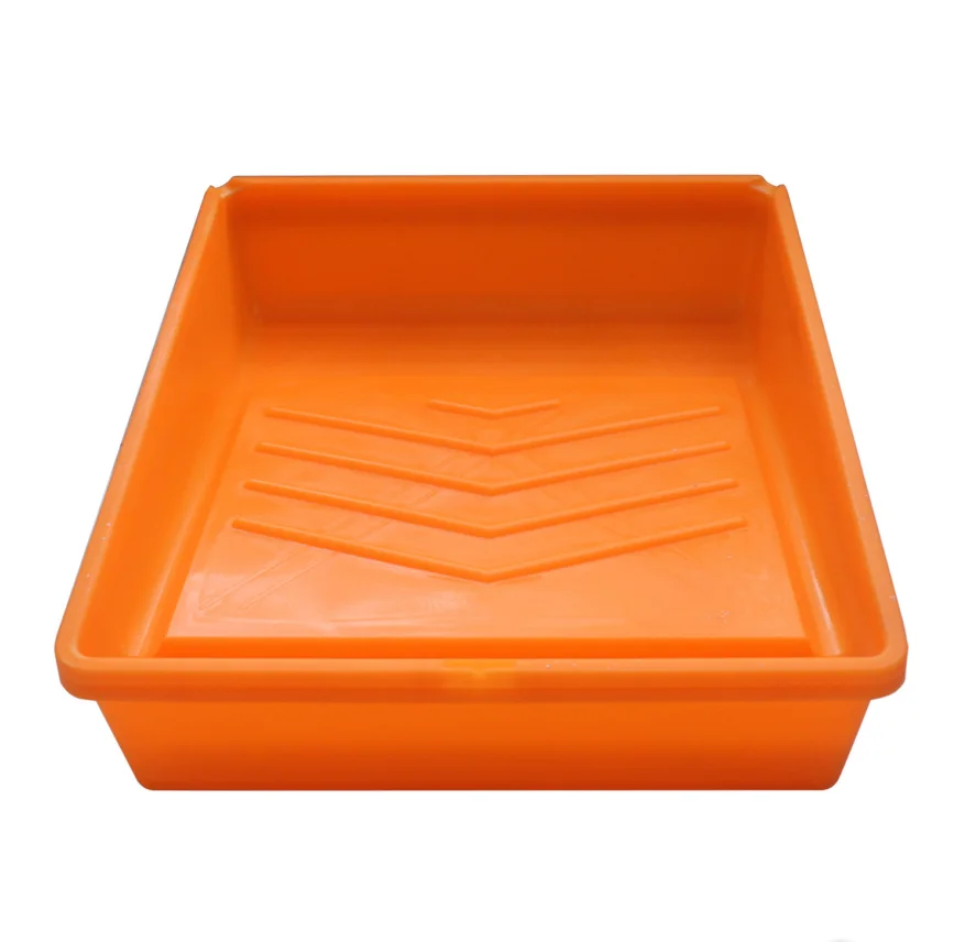 2/5pcs 10 inch Paint tray for decorative wall decorative tool with pattern plastic paint pan roller brushing tool 37.8*30*7.3cm