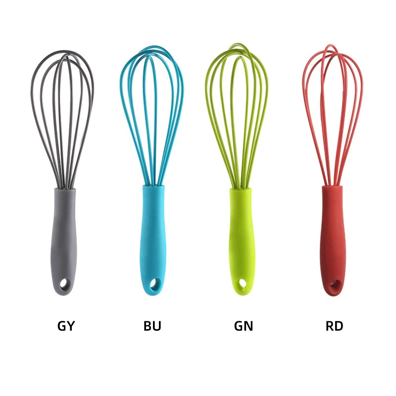 Description Picture 6 of itemMini Silicone Egg Whisk Durable Handheld Whipped Cream Foam Maker Anti-Slip Egg Blender Silicone Egg Whisker Portable Kitchen