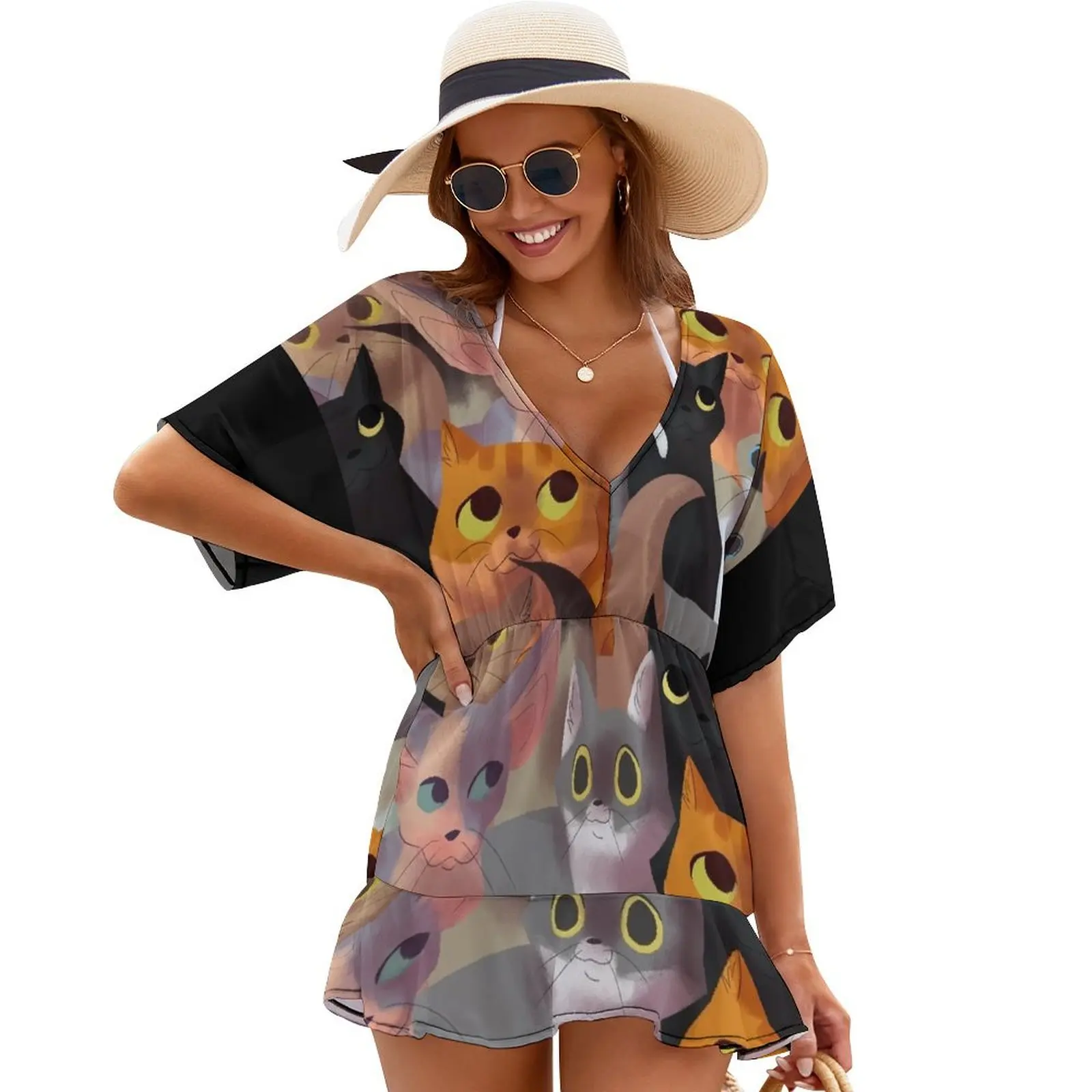 

Lotsa cats Cover Ups Dress for pregnant women Female clothing