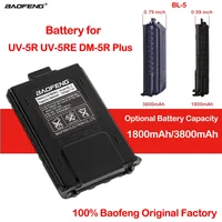 Baofeng UV-5R 3800mah 1800mAh BL-5 Battery for UV-5R UV-5RE DM-5R Plus Compatible RT-5R RT5R Walkie Talkies UV 5R BF-F8 BF-F8HP 1