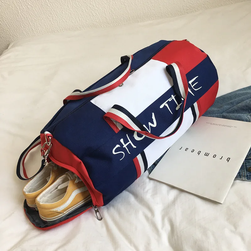 Dry and Wet Separation Fitness Bag, Cylinder, Waterproof, Travel, Portable, Sports, Tassen Tas, Gym Bag