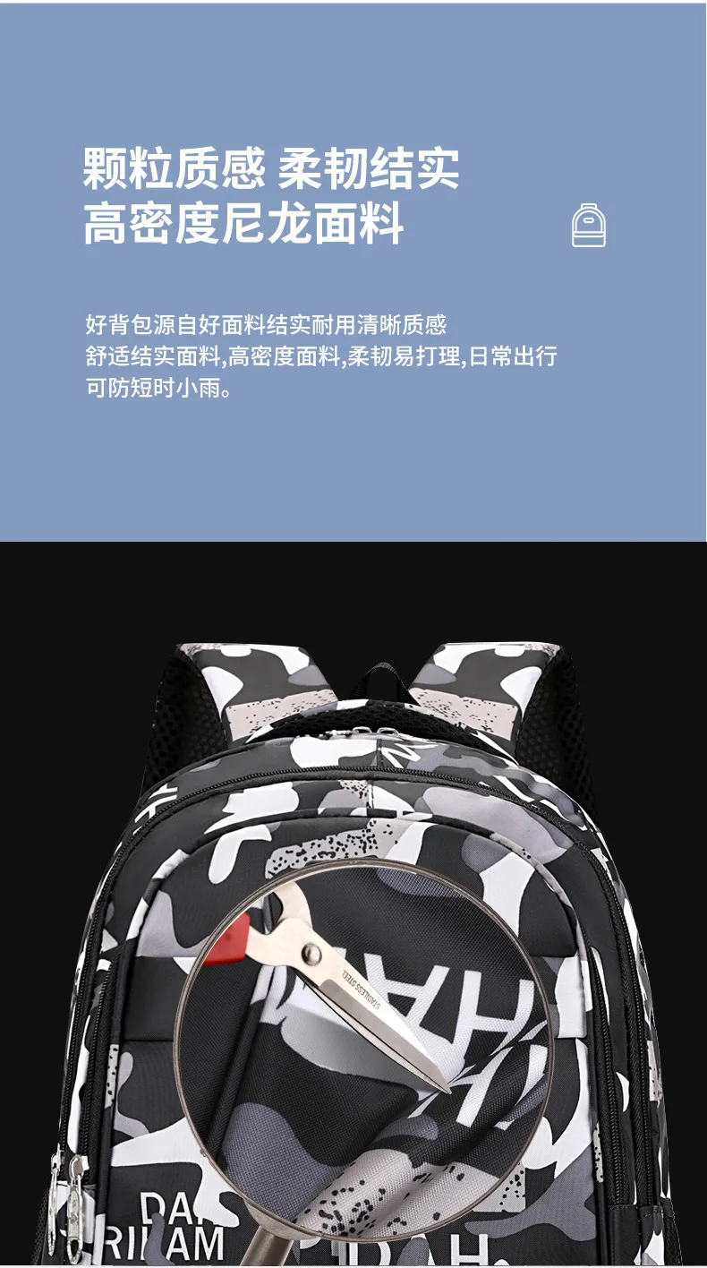 Rucksack Trendy Junior High School High School Tasche Reise Koreanische Version Männer Und Frauen Mode Verdicken Doppel Schulter Taschen – Detail 4