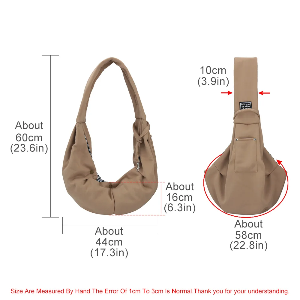 Portable Pet Shoulder Bag with Phone Pocket – Travel Handbag for Dogs & Cats 6
