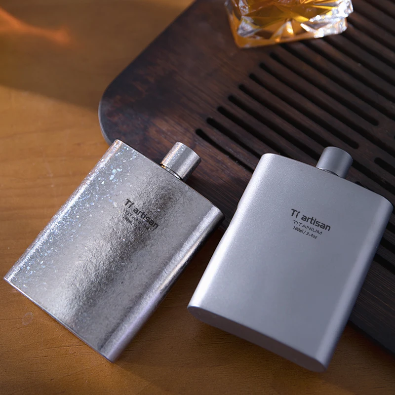 Pure Titanium Mini Wine Flask 5