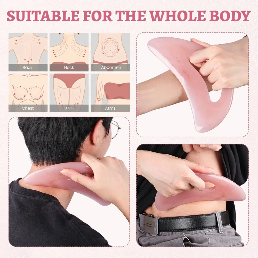Large Gua Sha Massage Tool Lymphatic Drainage Massager Muscle Scraping Massage Tool Body Sculpting Anti Cellulite Tool for Women