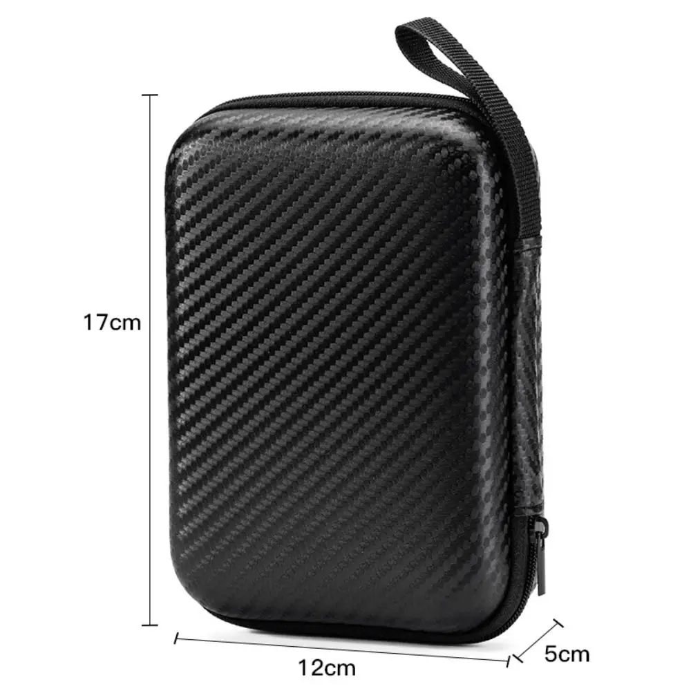 Shockproof Headphones Carrying Case EVA Waterproof Headphones Case Box Double Zipper Design Dust-proof Headphone Storage Bag