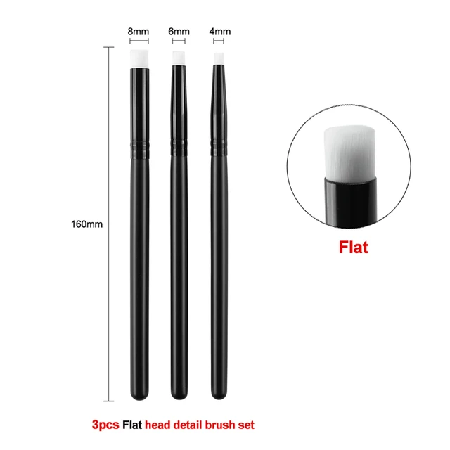 3pcs Flat head