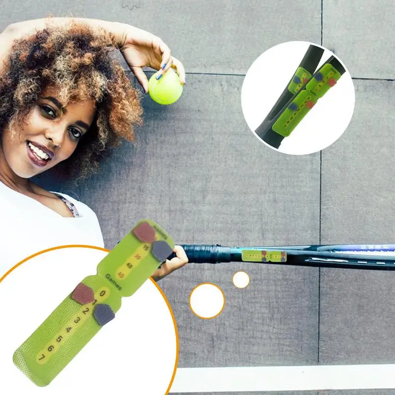 Tennis Score Counter Padel Score Keeper For Racket Tear Easily Without Glue Pickleball Scoreboard Tennis Equipment