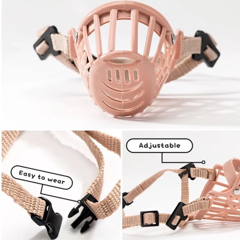 Pet Dog Mouth Cover Adjustable Muzzle Basket Anti-Biting Anti-Barking