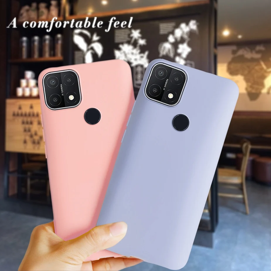 Yoedge 2× Rosso Natale Cover per OPPO A15 4G 6,52, Natalizio Custodia Morbida TPU Silicone con 3D Cervo Bambola Carino Cartoon Alce Disegni Aesthetic Christmas Case per OPPO A15 4G, Babbo Natale