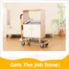 80876- Foldable Platform Truck Push Dolly 330 lb. Weight Capacity Black and Yellow 28.75" x 18.75" x 33" 4