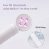 LINMANDA Mini UV Light Lamp Flashlight 12W UV Gel Glue Curing Lamp Handheld USB Rechargeable UV LED Nail Quick Drying Light 3