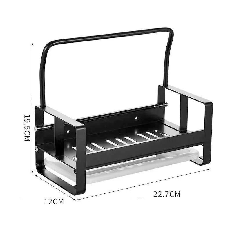 Sink Caddy Stainless Steel Dish Brush Holder Cutlery Drying Rack Adjustable  Dish Drainer for Kitchen Storage