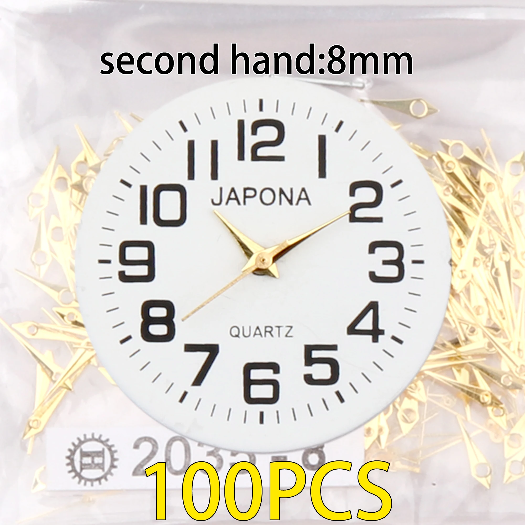 Gold Watch Hands Variety Pack - 100 Pieces