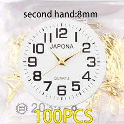 Gold Watch Hands Variety Pack - 100 Pieces (Second hand 8mm)