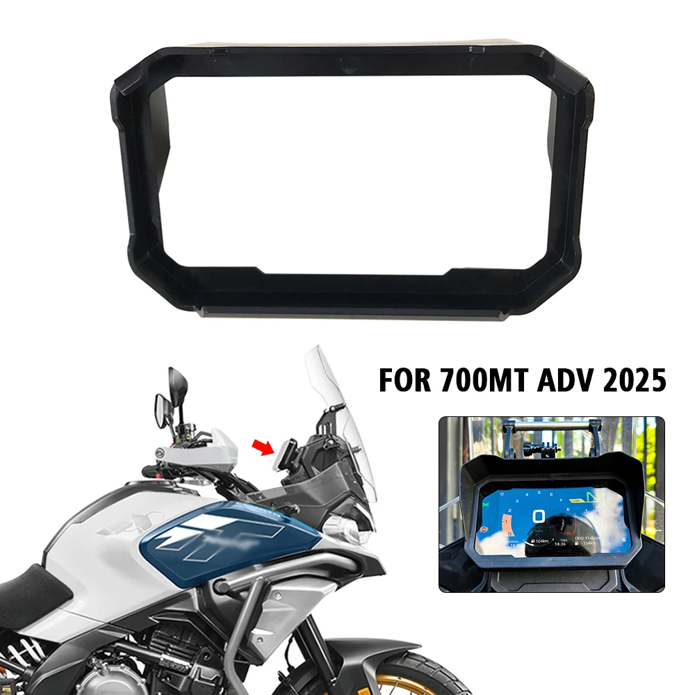 For CFMOTO 700MT ADV 700 MT 2025 Motorcycle CF700MT Instrument Hat Sun Visor Meter Cover Screen Guard Protector Carbon Look
