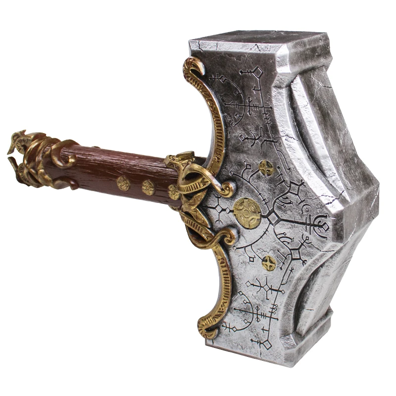 Classic Game God Of War Ragnarok Thor Hammer Highly Reduced Resin