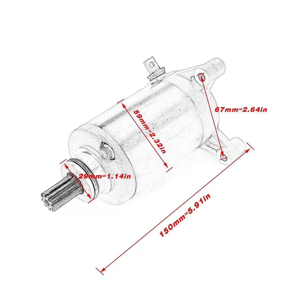 Motorcycle Electric Starter Motor starter motor set For Suzuki DR200 DR200S DR200SE 31100-05501 31100-05510 128000-8750 228000-0851 31100-42A20