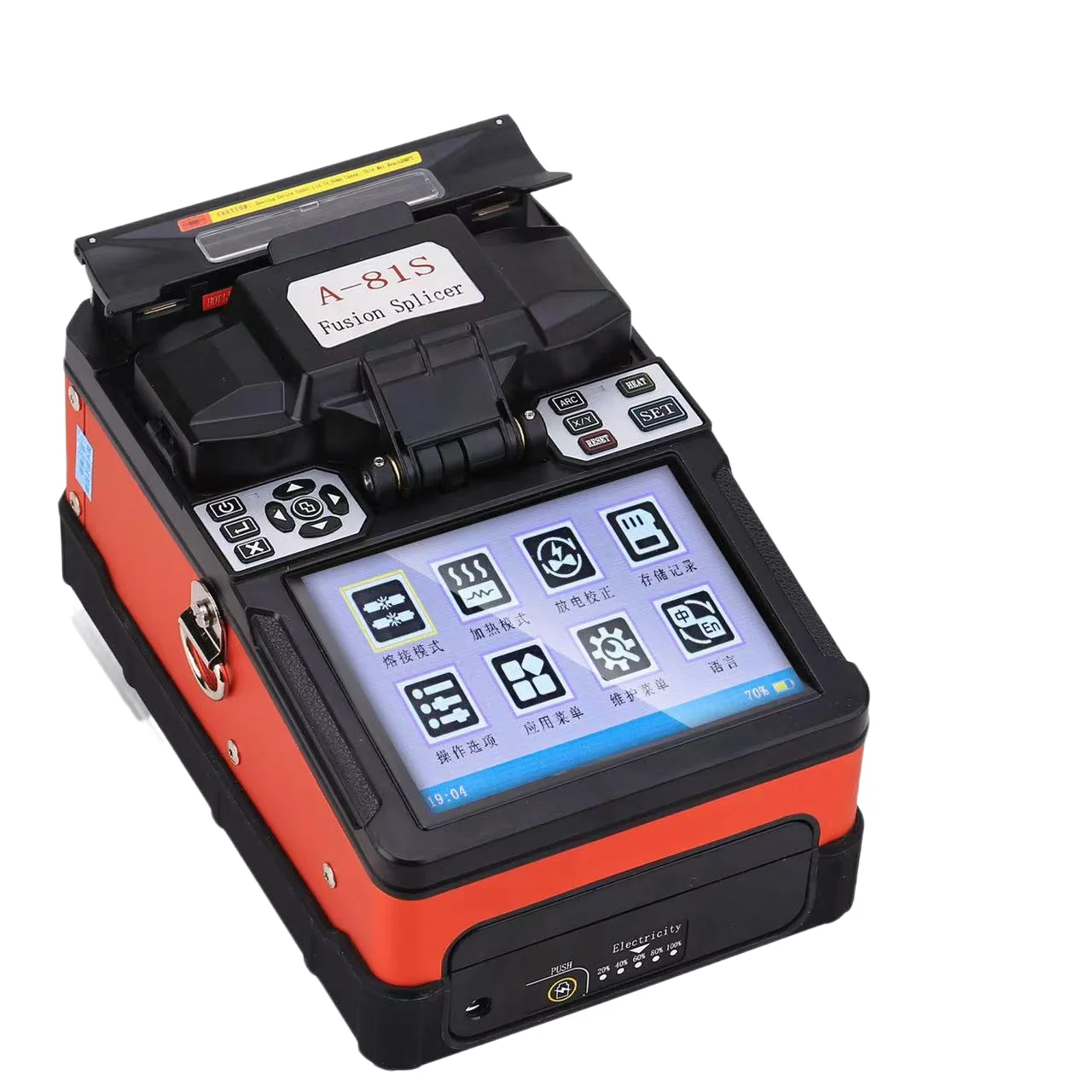 A81s Fully Automatic Ftth Fusion Splicer Machine Fiber Optic Welding