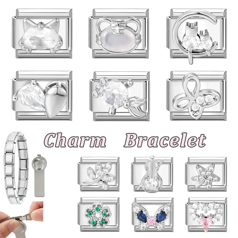 Shiny Y2K Zircon Bracelet Women DIY Making Gifts