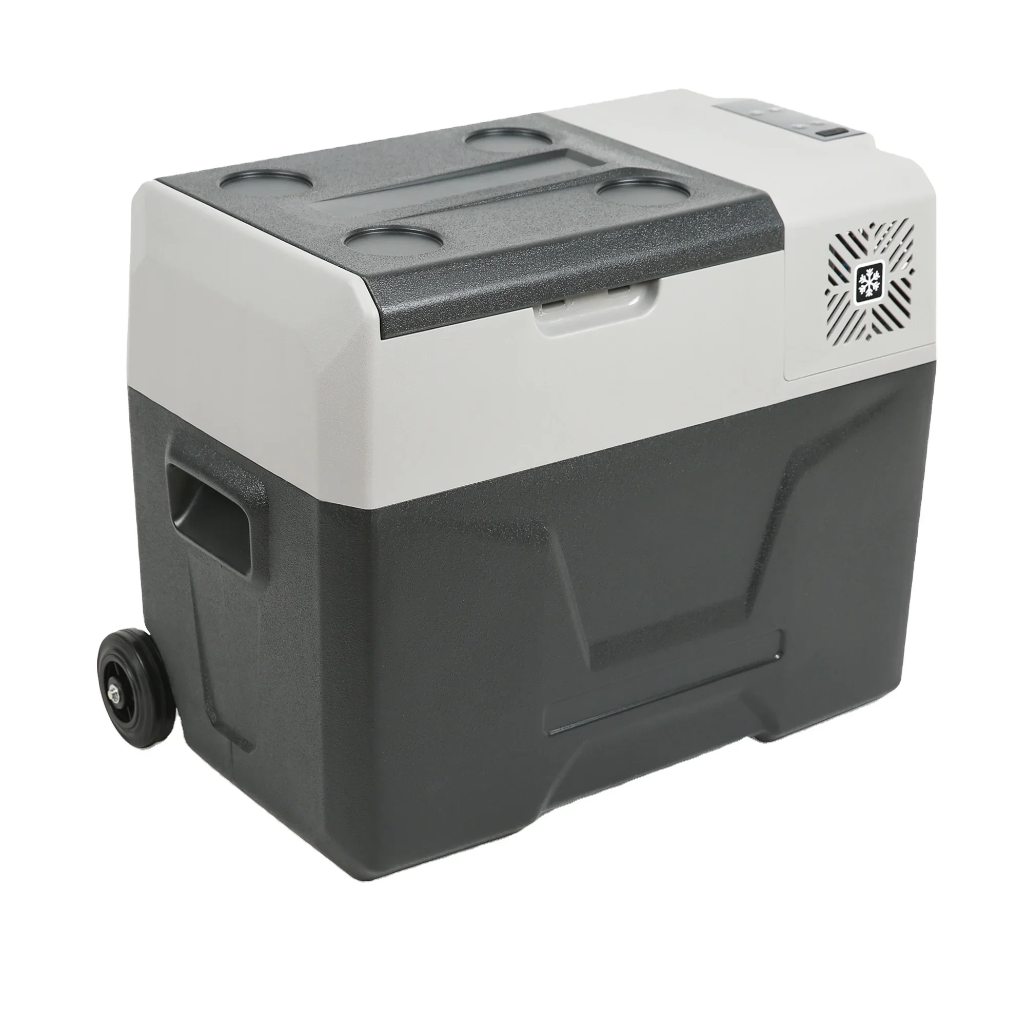 Frigorifero A Compressore Per Auto Da 12 Volt 30L 40 L 50L Da Campeggio All'Aperto Nero Grigio Frigorifero Portatile Con Barra Di Traino