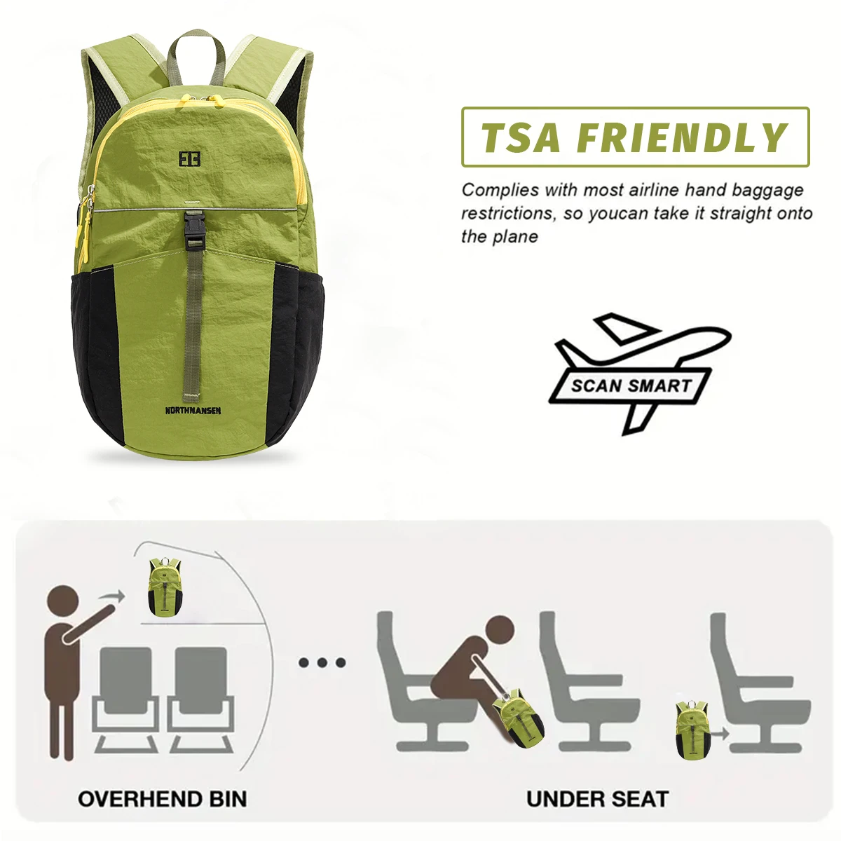 Outdoor Hiking Small Backpack Lightweight Mountaineering Bag Female Summer Ultra-Light Sports Travel Lightweight Backpack