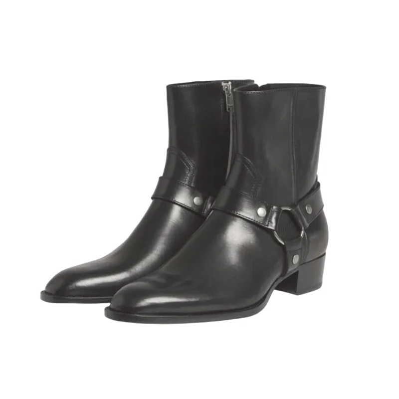 Men Chelsea Boots Genuine Leather Suede