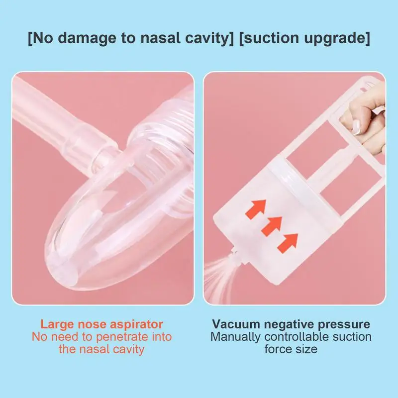 Baby Nasal Aspirator Powerful Hand Pump and Non-invasive Nose Tip Hygienic & Comfortable Nose Suction for Baby nasal aspirator