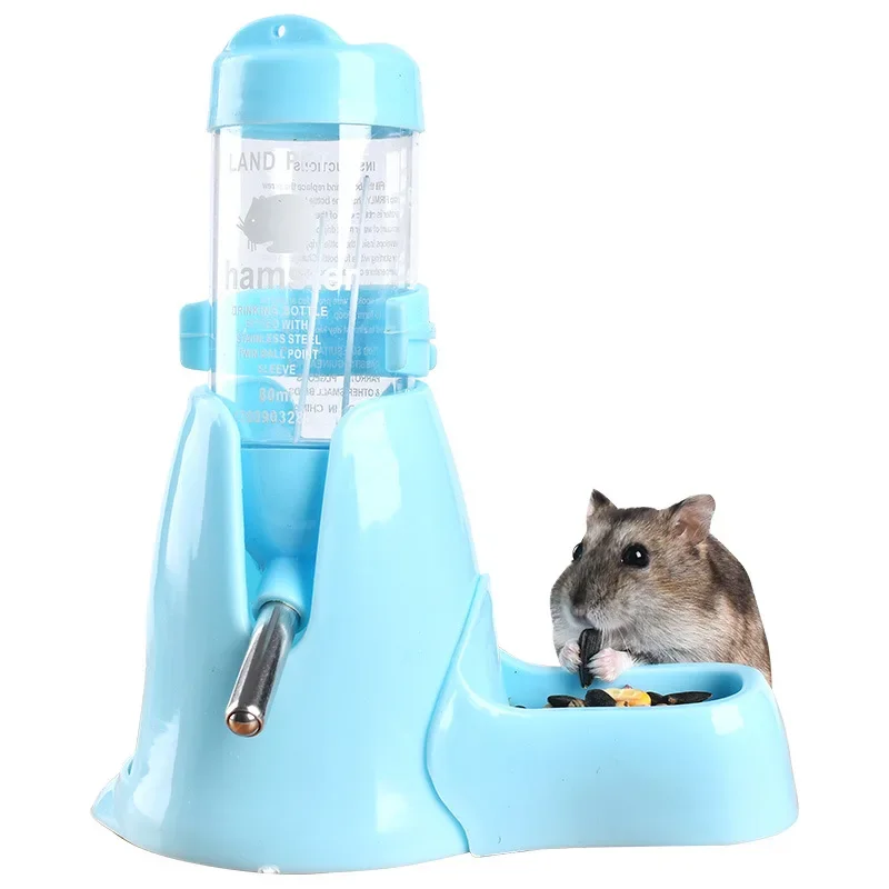 Hamster water feeder small animal water bottle pet food feeder pet drinking bottle cat food dispenser rabbit drinking bottle Hamster Toys Water Feeder Small Animals Automatic Dispenser Water Bottle Bowls Dish with Food Container for Guinea Pig Rat