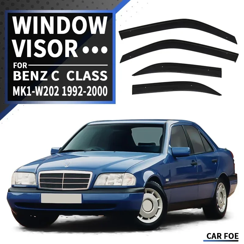 Weathershileds For Benz C Class W202 W203 W204 W205 W206 Weathershields Wind Rain Guard Accessories Bright Strip Wind Deflectors