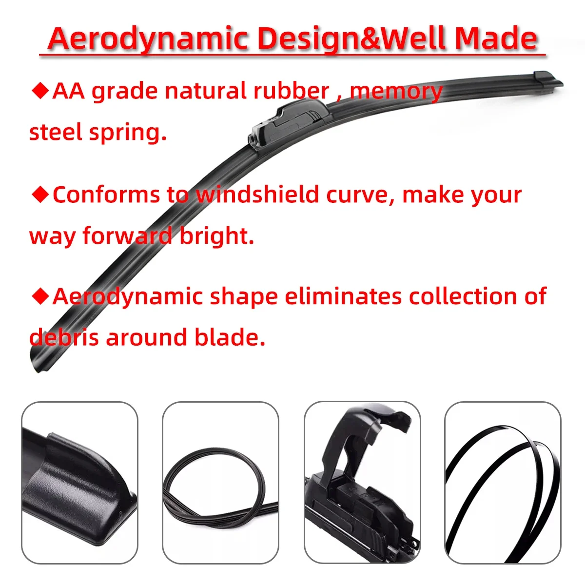 MSRAO Essuie Glaces 26"16" 14"balais D'essuie-Glace De Pare-Brise Avant Arrière Pour Peugeot 206 SW Estate 2000 2001 2002 2003 2004 2005 2006 2007