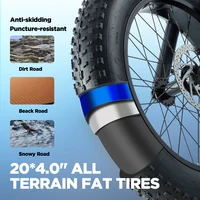 BURCHDA U8 Vélo électrique adulte/femme 1000W 48V 31.5Ah batterie amovible Fatbike tout-terrain neige ville Ebike 6