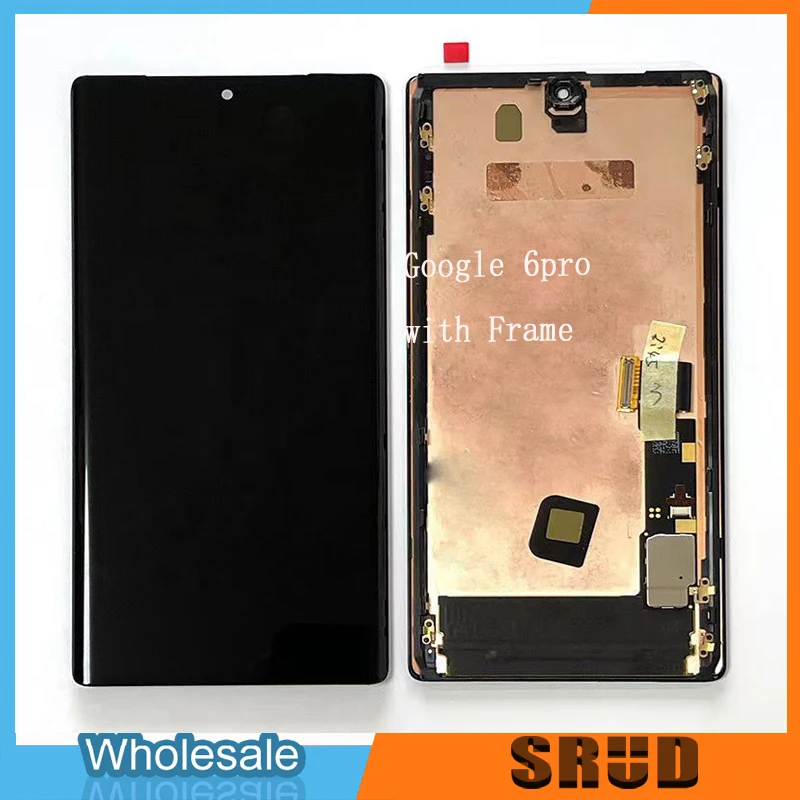 

Оригинальный ЖК-дисплей для Google Pixel 6 Pixel 6A, экран, рамка, сенсорная панель, дигитайзер для Google Pixel 6 Pro 6Pro LTPO LCD