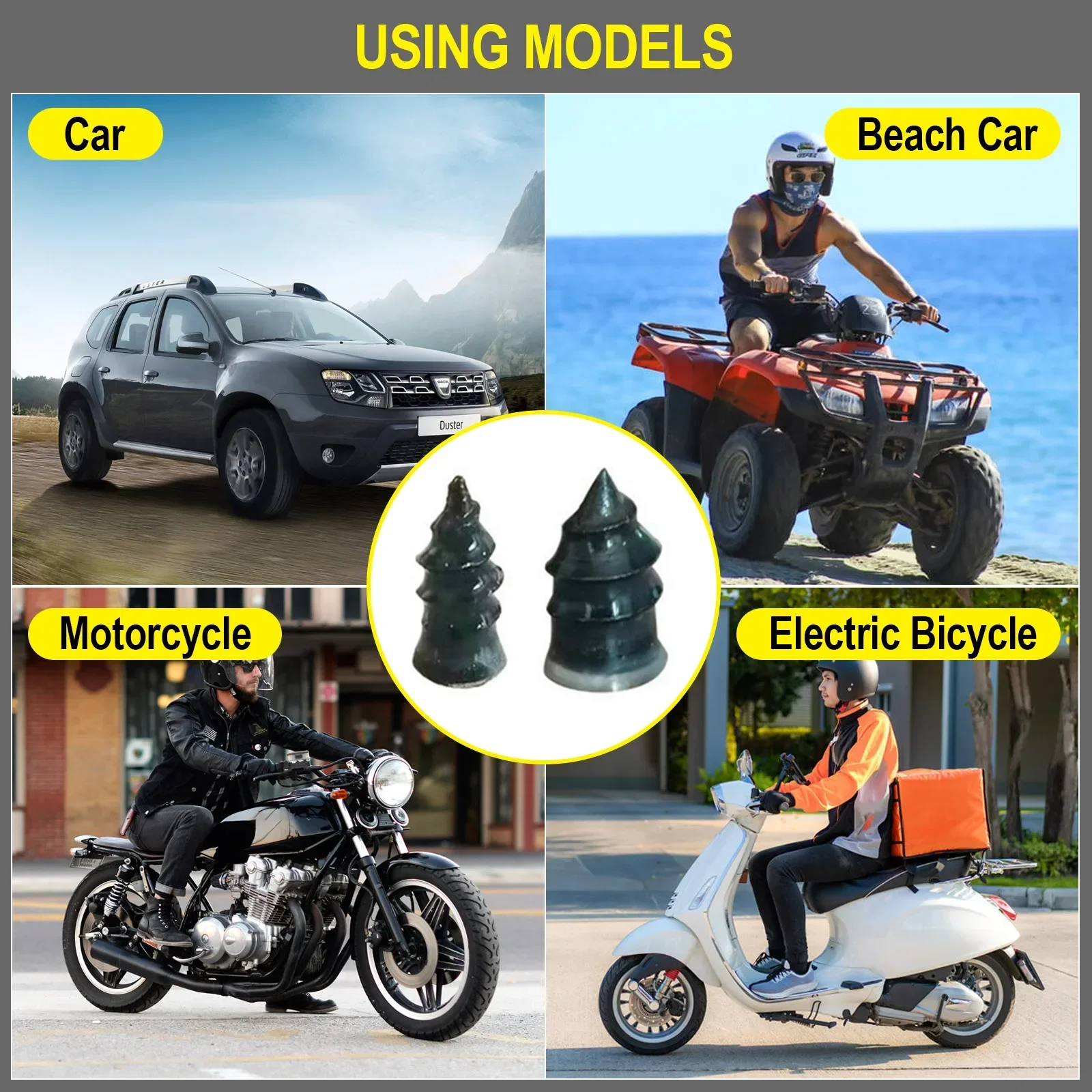 Rubber Tire Repair Nails for Car Motorcycle Truck Bike