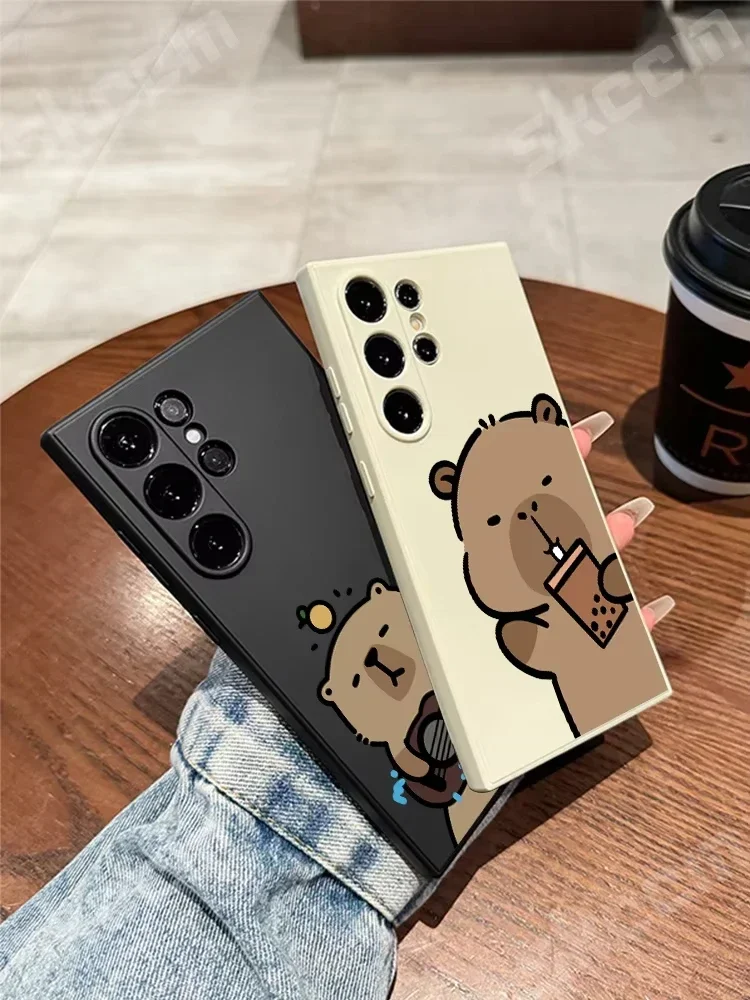 Adorable Cartoon Capybara Phone Case Cover