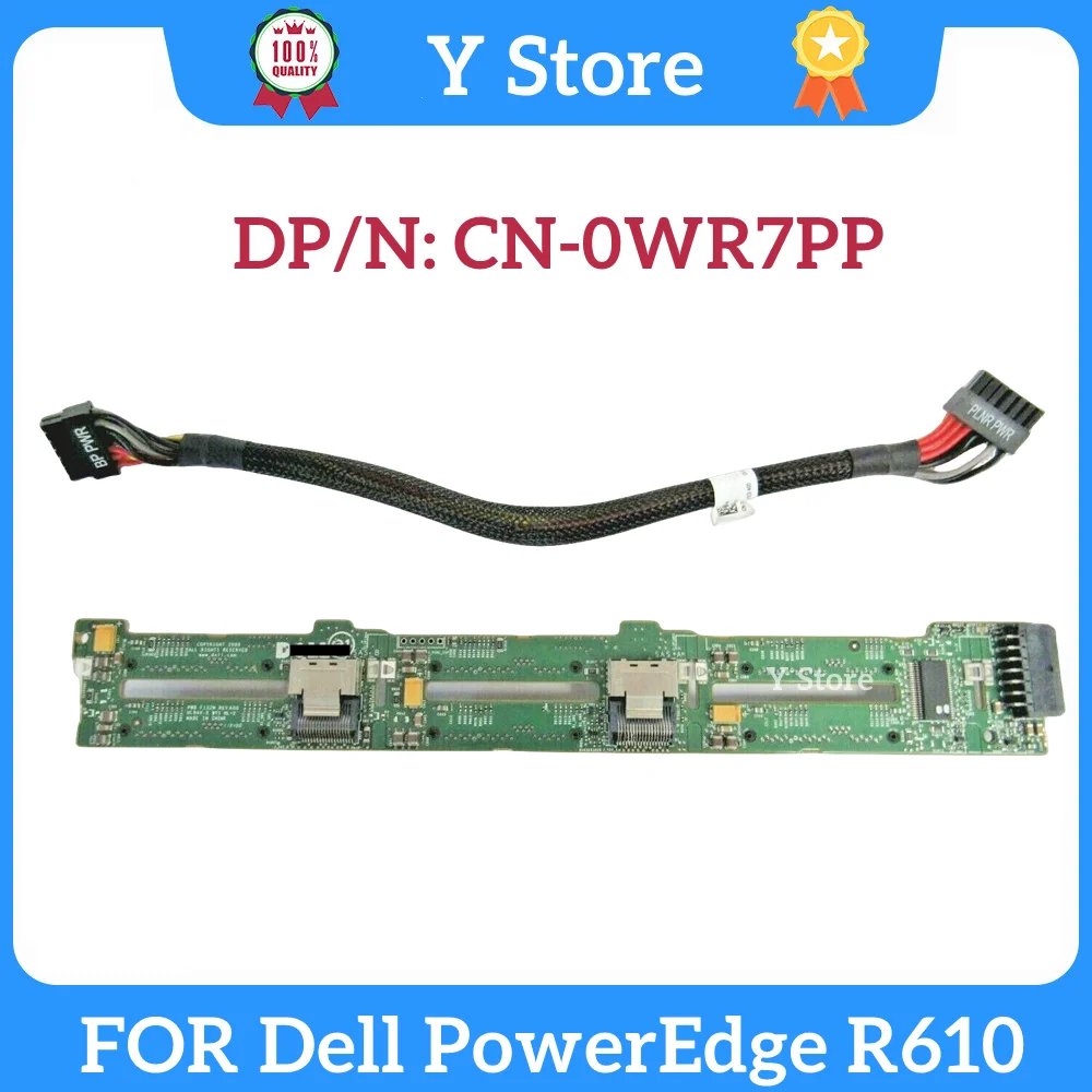 

Y Store Original 0WR7PP WR7PP FOR Dell PowerEdge R610 Managed Server 2.5 Inchese SAS Hard Disk Backplane Board 2.5" SAS/SATA