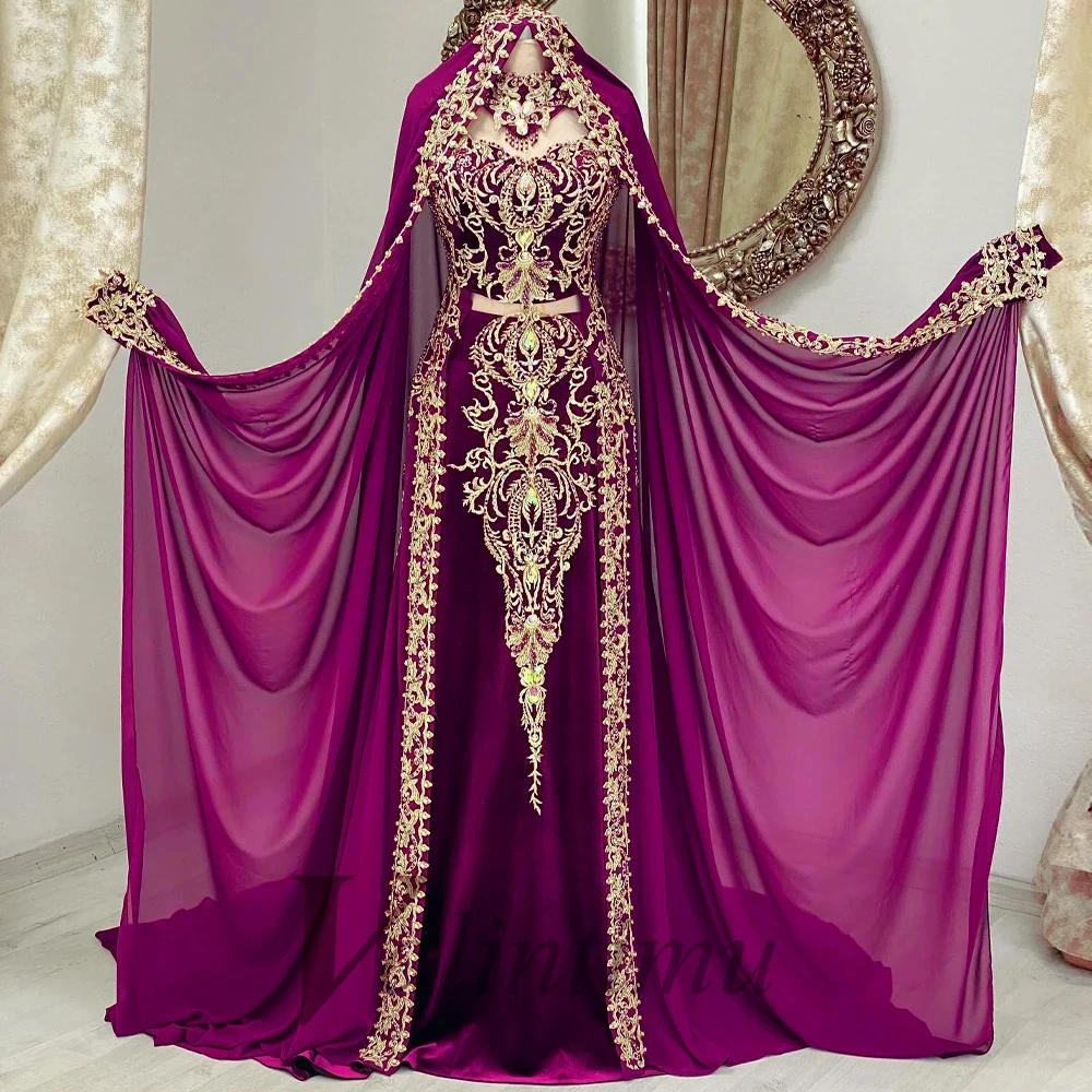 فساتين Valintimu الفاخرة المخملية للنساء 2025 عباء...