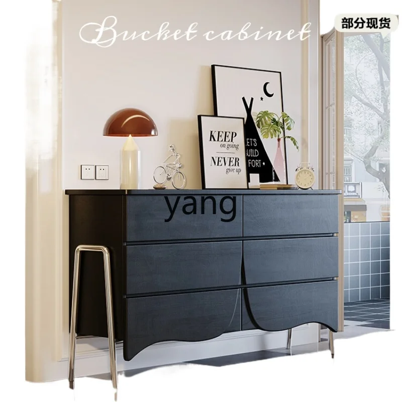 

CX Modern Simple Dining Edge Light Luxury Kitchen Storage Integrated Wall Six Bucket Storage Entrance Cabinet