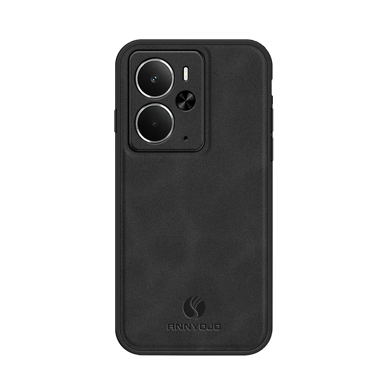 Premium PU Leather Magnetic Back Cover - Matte Finish