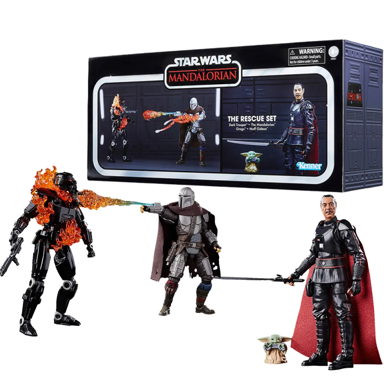 

Hasbro Star Wars The Mandalorian The Vintage Collection The Rescue Set Dark Trooper Grogu Moff Gideon Action Figure Toy SDCC