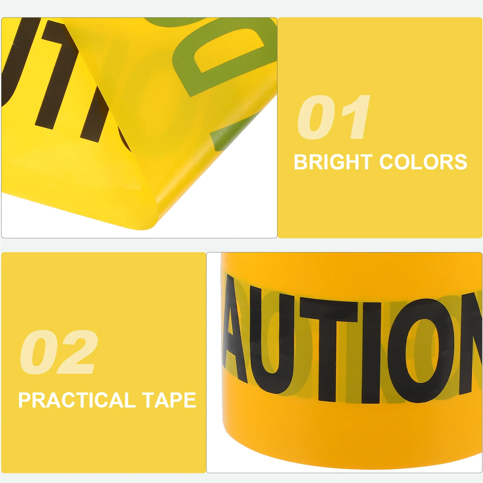 1 Roll Crime Scene Tape Non-adhesive Caution Tape Warning Do Not Enter for Safety 100m